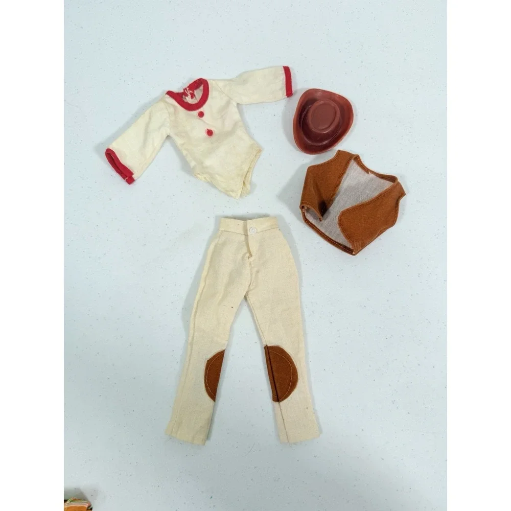Vintage Barbie Doll Western Riding Outfit Hong Kong Tagged Clothes Only Cowboy